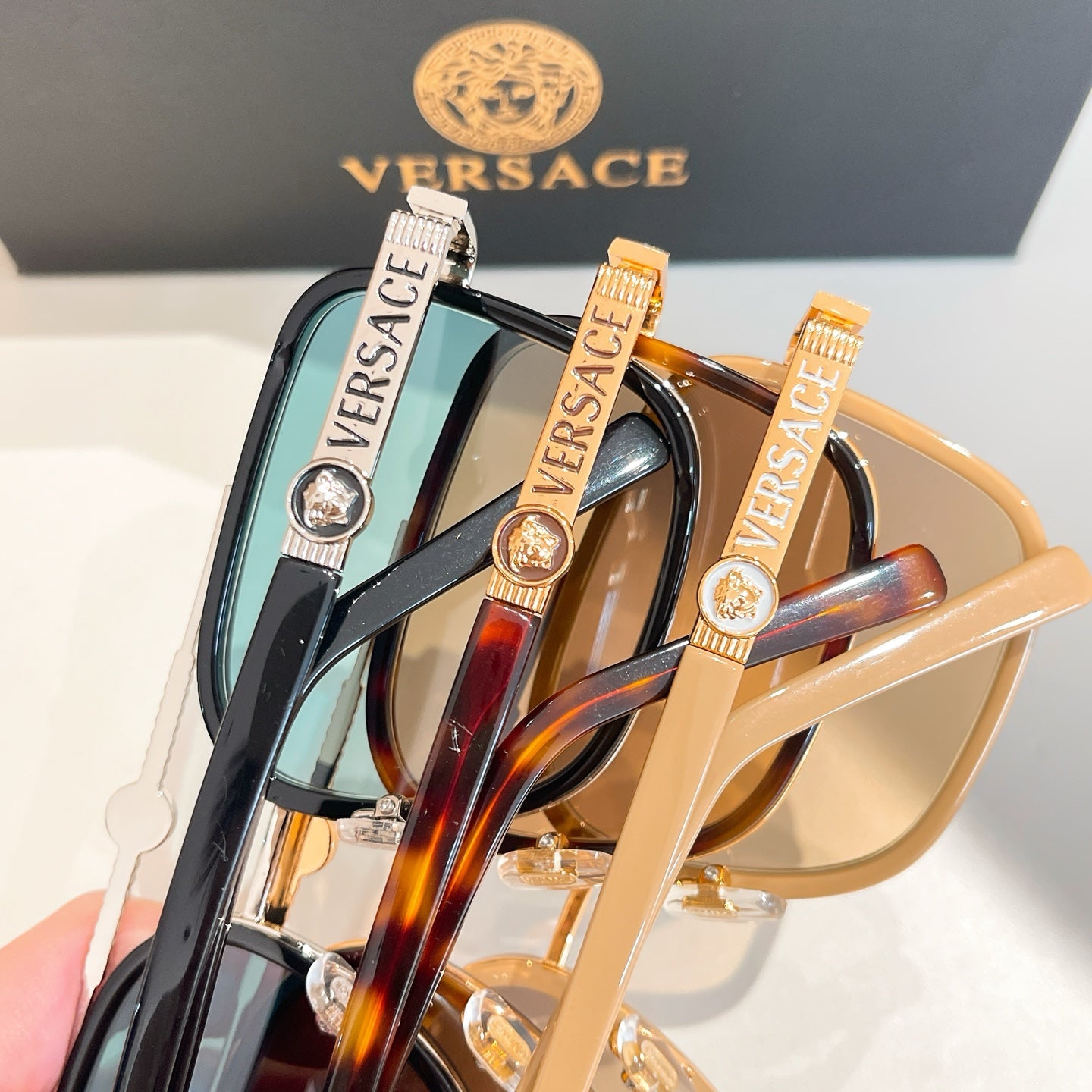 MEDUSA BIGGIE SQUARE FRAME SUNGLASSES VE5168 IN ACETATE