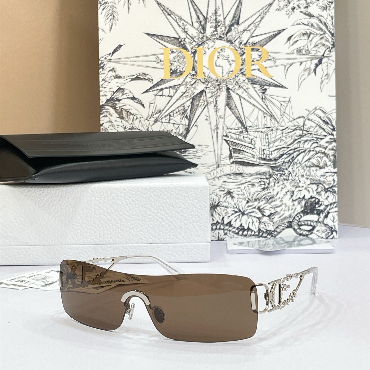 DIOR 26S RIMLESS FRAME IN ACETATE 413375