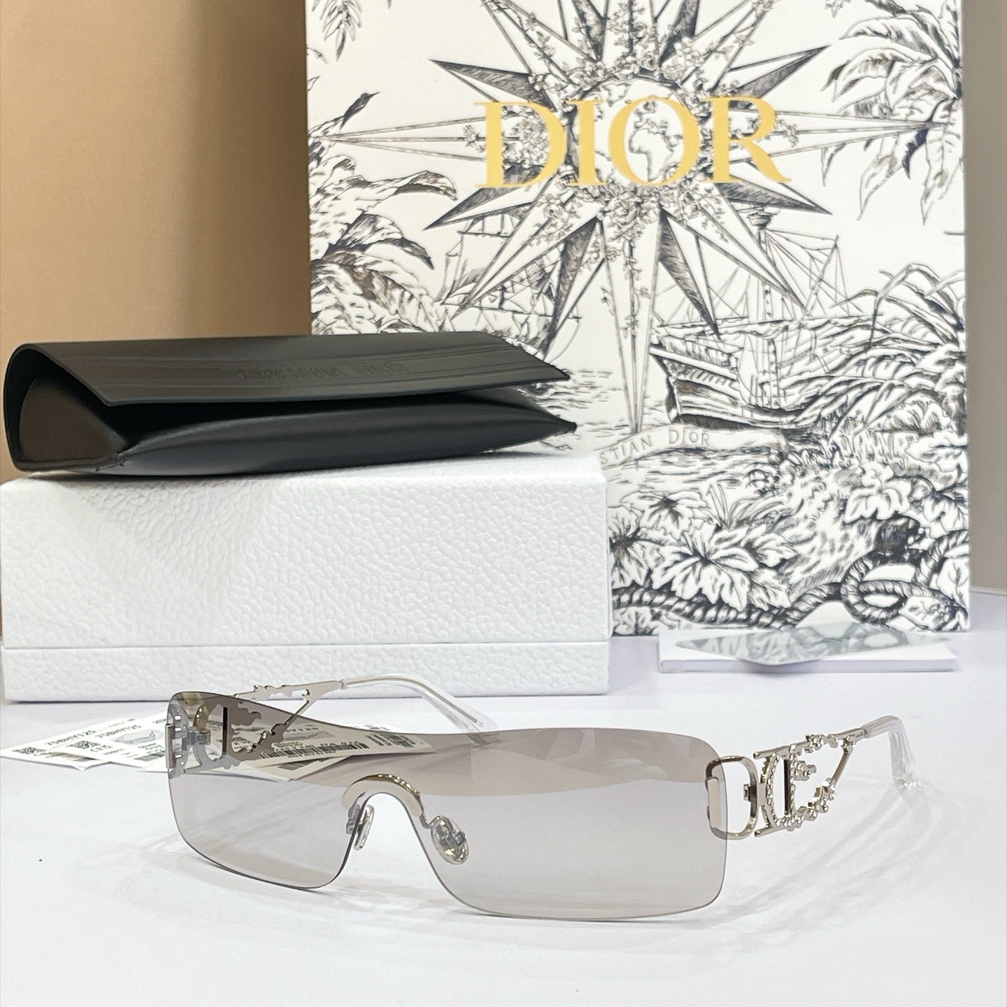 DIOR 26S RIMLESS FRAME IN ACETATE 413375