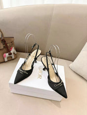 MY DD SLINGBACK PUMP 85MM IN BLACK DENIM