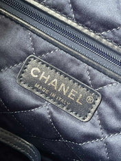 CC LARGE 42 CROSSBODY BAG IN BLUE DENIM WITH CHAIN