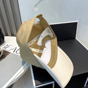 BASEBALL CAP MODEL 652406 IN OLIVE GREEN AND WHITE FABRIC
