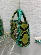 MINI 17 LADY BAG IN COLORFUL SNAKESKIN PATTERN LAMBSKIN 225963