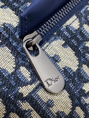 BACKPACK 19 IN BLUE OBLIQUE MONOGRAM JACQUARD