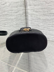 DIOR 26S MINI VANITY 17 IN BLACK LAMBSKIN