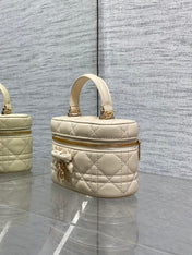 DIOR 26S MINI VANITY 17 IN BEIGE LAMBSKIN