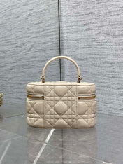 DIOR 26S MINI VANITY 17 IN BEIGE LAMBSKIN