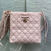 DIOR 26S ADIORABLE BUCKET BAG 20 IN LIGHT PINK LAMBSKIN