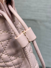 DIOR 26S ADIORABLE BUCKET BAG 20 IN LIGHT PINK LAMBSKIN