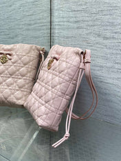 DIOR 26S ADIORABLE BUCKET BAG 20 IN LIGHT PINK LAMBSKIN