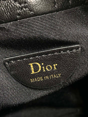 DIOR 26S ADIORABLE BUCKET BAG 20 IN BLACK LAMBSKIN