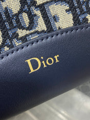 DIOR 26S MEDAILLON BUCKET BAG 26 IN BLACK OBLIQUE JACQUARD