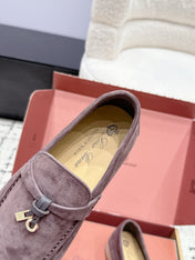 LP 26S SUMMER CHARMS WALK LOAFER IN PURPLE GRAY SUEDE GOLD HARDWARE