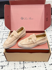 LP 26S SUMMER CHARMS WALK LOAFER IN DARK BEIGE SUEDE GOLD HARDWARE