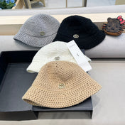 KNITTED BUCKET HAT IN STEEL GRAY WOOL 413396