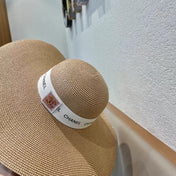 WIDE BRIM STRAW HAT BROWN 672708