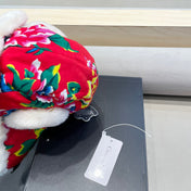 TRAPPER HAT IN COLORFUL VELVET AND RABBIT FUR 416387