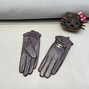 GLOVES IN BRUNETTE BROWN LAMBSKIN 415821