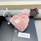 BEANIE HAT IN LIGHT PINK SOLF FLEECE 419712