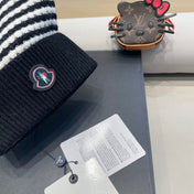 BEANIE HAT IN STELL BLACK MIX WHITE CASHMERE 436730