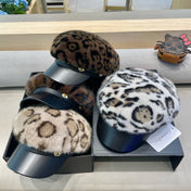 BAKER BOY HAT IN CHOCOLATE BROWN MINK FUR 438090