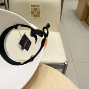 VISOR HAT MODEL 652202 IN ORANGE AND WHITE FABRIC