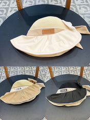 DIOR 26S MESH WIDE-BRIM HAT WITH BOW STYLE 34
