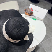 CELINE 26S STRAW WIDE BRIM HAT STYLE 73