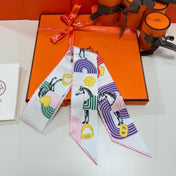 HERMES 25S SCARF TWILLY 86 IN SILK 987341
