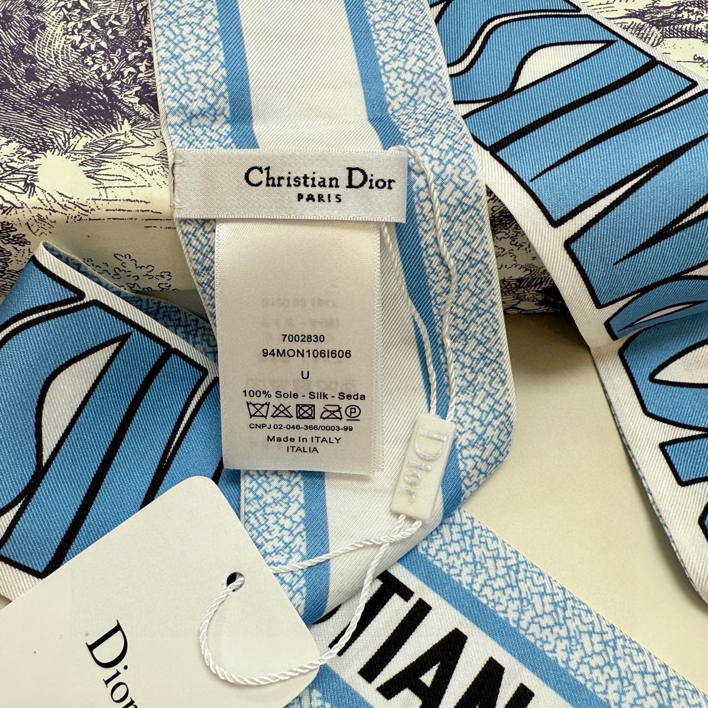 DIOR 26S SCARF 105CM IN SILK 259065
