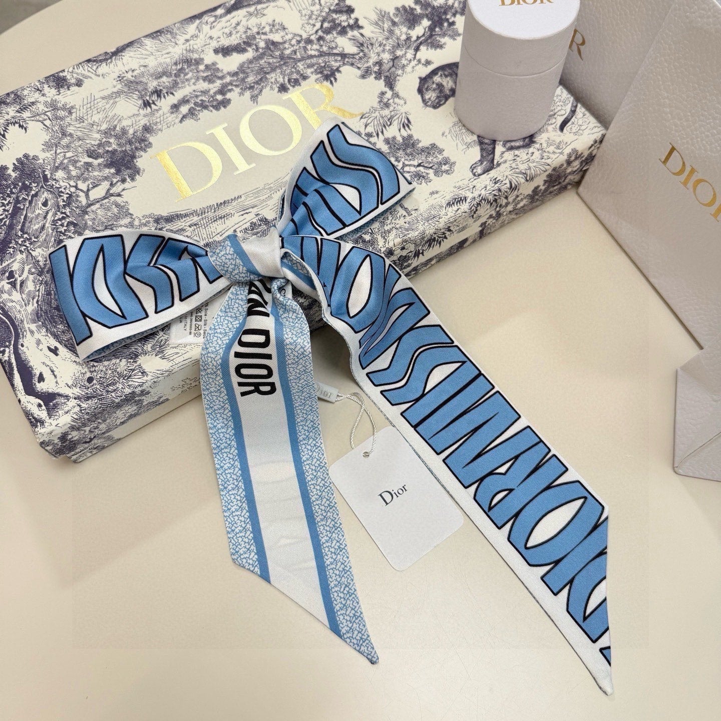 DIOR 26S SCARF 105CM IN SILK 259065