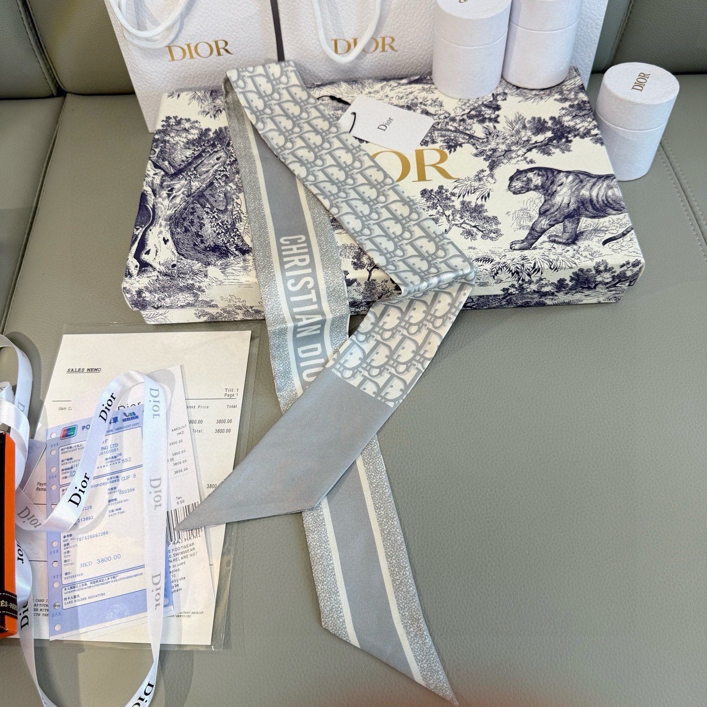DIOR 26S SCARF 105CM IN SILK 313072