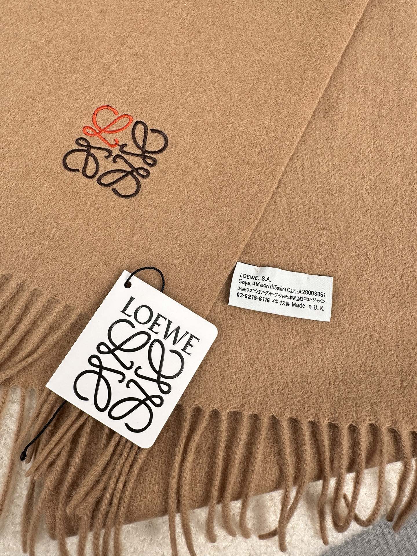 LOEWE 26S SCARF 180 IN CASHMERE 126264