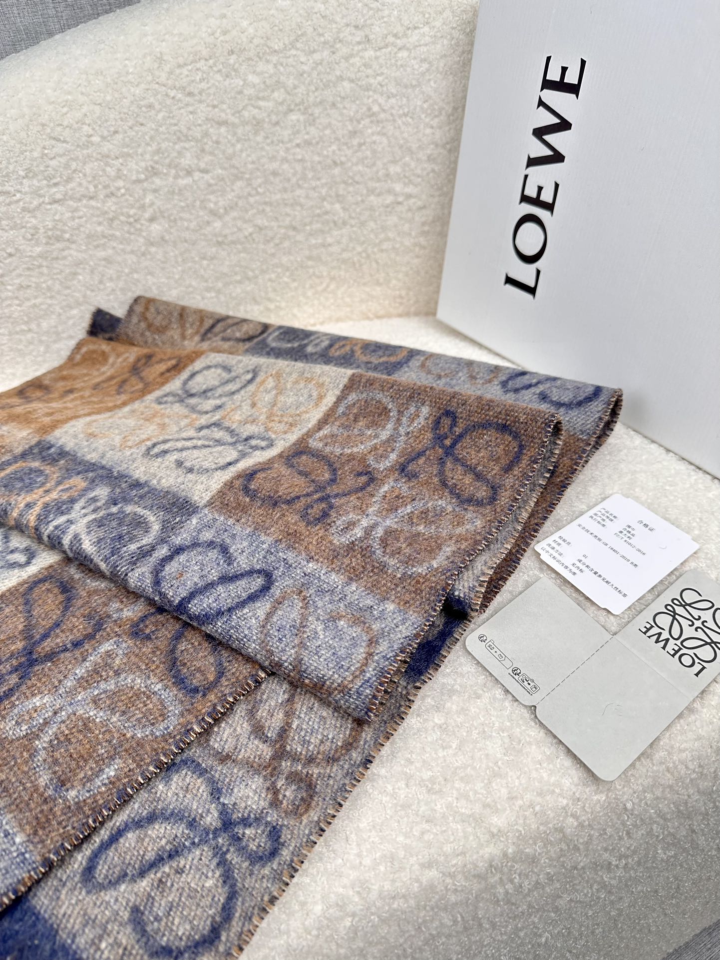 LOEWE 26S SCARF 200 IN CASHMERE 126269