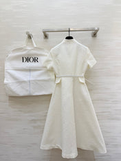 DIOR 26S SHORT-SLEEVE LONG DRESS 1071