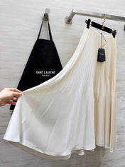 YSL 26S PLEATED MIDI SKIRT 270