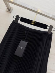 YSL 26S PLEATED MIDI SKIRT 267