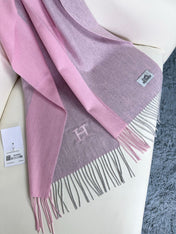HERMES 26S LONG SCARF 190 IN CASHMERE 309791