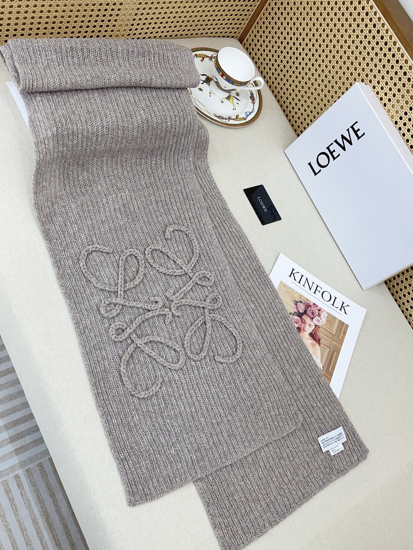 LOEWE 26S SCARF 180 IN CASHMERE 130332