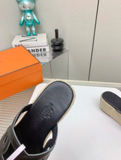 ITHEA 85 MM ESPADRILLE IN BLACK CALFSKIN