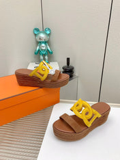 ITHEA 85 MM ESPADRILLE IN BRONZE BROWN AND AMBER YELLOW SUEDE