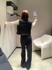 CHANEL 25S KNIT BLAZER AND DRAWSTRING PANTS SET 387