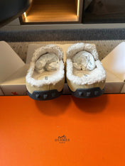 HM 26S DESTIN MULES IN BEIGE SUEDE