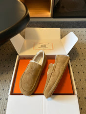 HM 26S DESTIN LOAFERS IN LIGHT BROWN SUEDE