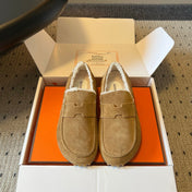 HM 26S DESTIN LOAFERS IN LIGHT BROWN SUEDE