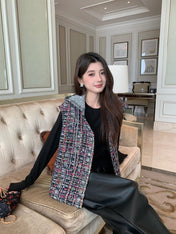 CHANEL 25S ROUND NECK TWEED VEST STYLE 152