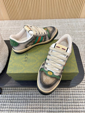 GUCCI 26S SNEAKERS IN GREY GRADIENT CANVAS
