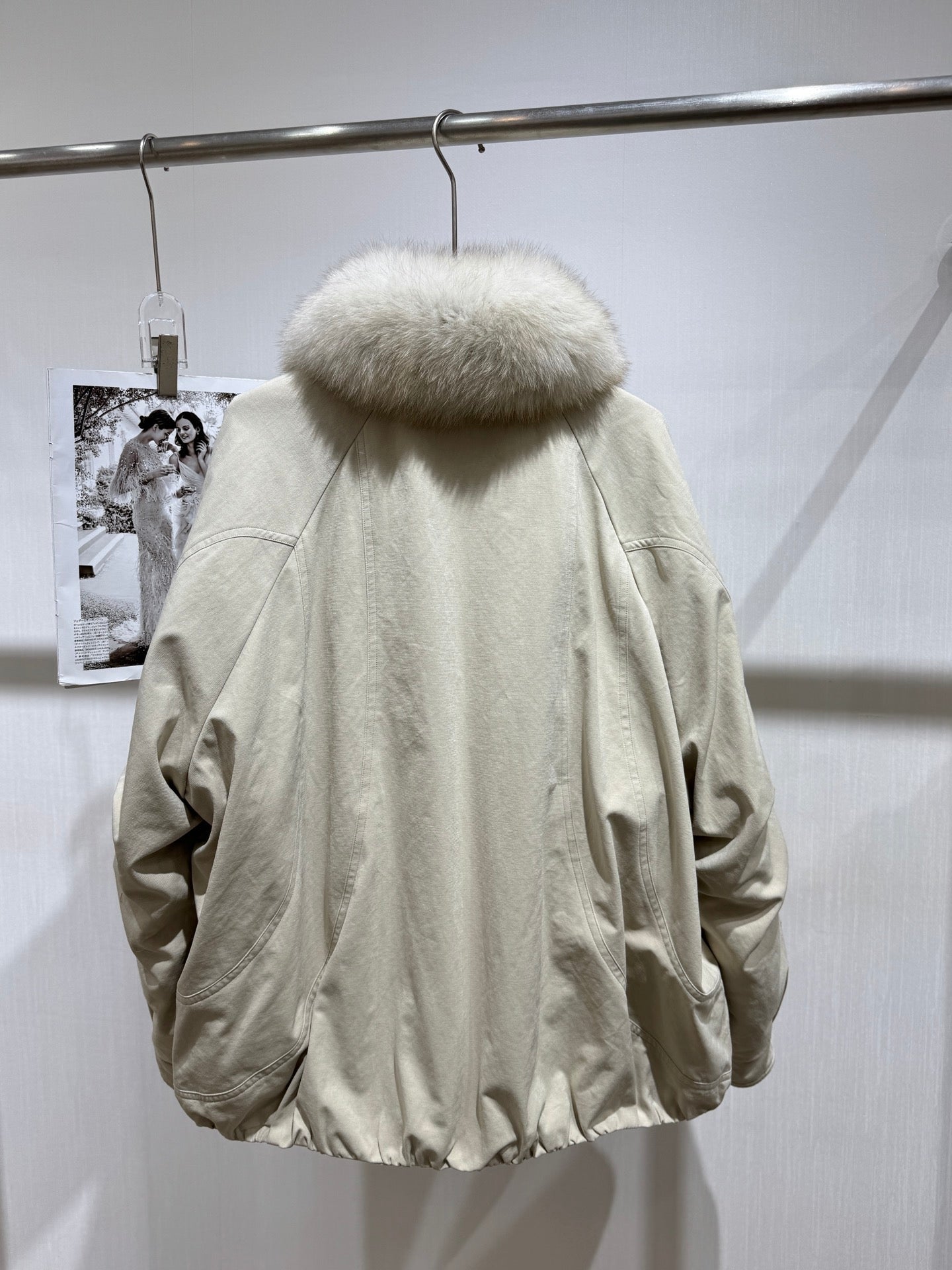 MAXMARA 26S FUR-TRIMMED SUEDE JACKET 293