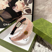 HAIRBAND IN LIGHT PINK LACE 295831