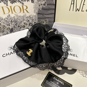 BLACK SILK SCRUNCHIE 432826